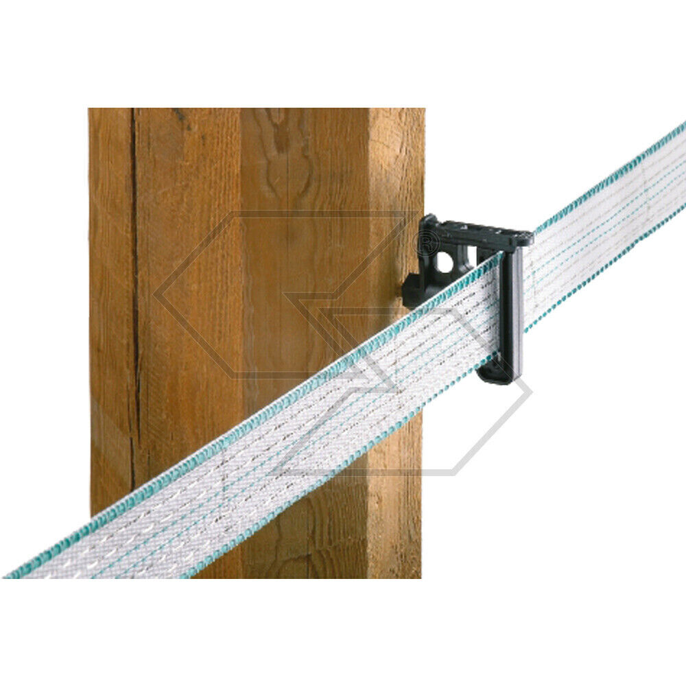 25 x ISOLATORI A CLIP PER NASTRO RECINTO ELETTRICO PROFESSIONALI