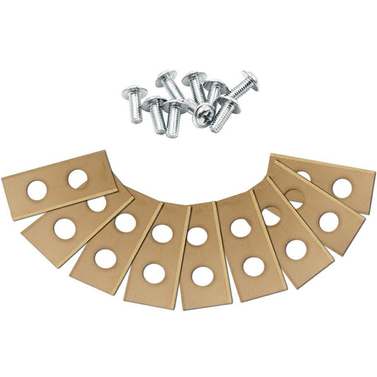 KR59000260 50028863 KIT 9 LAME IN TITANIO PER ROBOT RASAERBA Nano, Mission e Landroid 0.80mm
