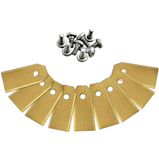 5351387-02 535138702 KIT 9 LAME IN TITANIO PER ROBOT RASAERBA HUSQVARNA Automower Rob 0.6mm