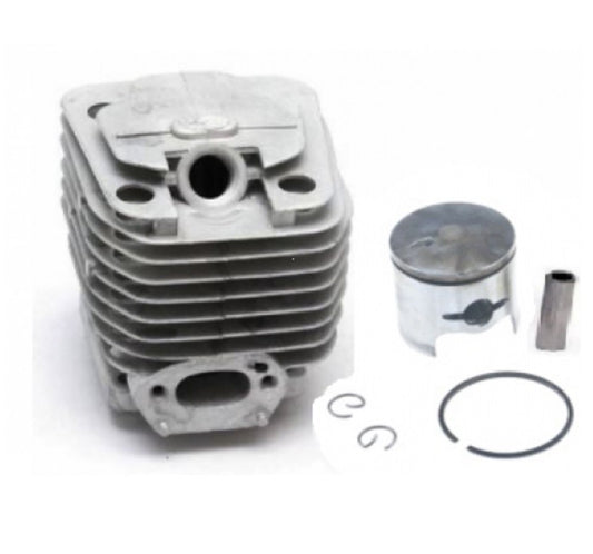 CILINDRO PISTONE COMPLETO MOTOSEGA ALPINA CASTOR CASTELGARDEN GGP PS338 338