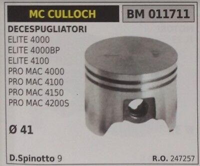 247257 PISTONE COMPLETO DECESPUGLIATORE McCULLOCH TD4000 Ø41