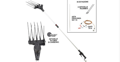 Abbacchiatore olive a batteria BALEX 12V con asta da 210 cm