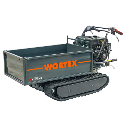 MOTOCARRIOLA CINGOLATA PROFESSIONALE WORTEX SFL 500 MOTORE LONCIN G252 8HP BENZINA