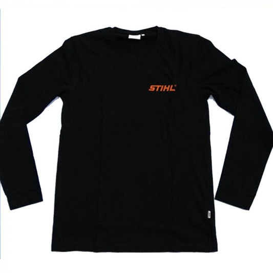 MAGLIETTA NERA A MANICHE LUNGHE ORIGINALE STIHL