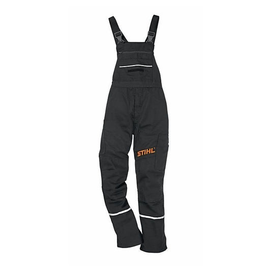 SALOPETTE DA LAVORO NERA CON LOGO ARANCIO ORIGINALE STIHL