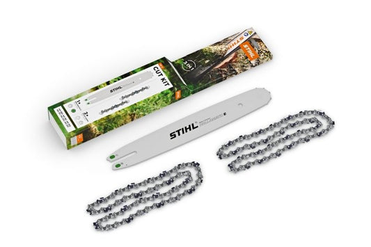 KIT BARRA 35Cm 3/8" 1.3 + DUE CATENE ORIGINALE STIHL PER MOTOSEGA MS 180