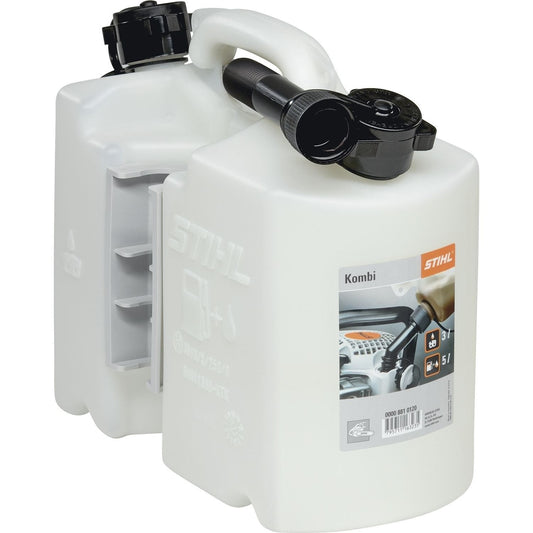 TANICA COMBINATA TRASPARENTE ORIGINALE STIHL 5L CARBURANTE + 3L OLIO CATENA