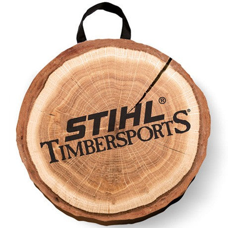 Cuscino Originale STIHL a forma di disco di legno tagliato