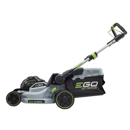 Tosaerba rasaerba a batteria professionale Ego trazionato + Mulching + Batteria