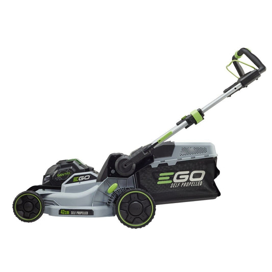 Tosaerba rasaerba a batteria professionale Ego trazionato + Mulching + Batteria