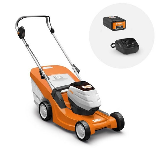 Rasaerba a batteria Originale STIHL RMA 443 - Kit con batteria AP 200 e caricatore Al 101