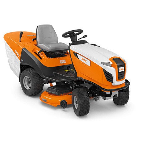 Potente Trattorino rasaerba professionale con cesto di raccolta Originale STIHL RT 5112 Z