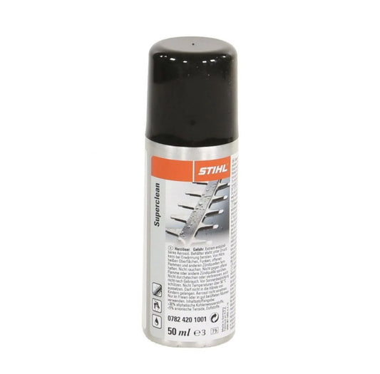 SUPERCLEAN SPRAY ORIGINALE STIHL Per eliminare resina e sporco da tagliasiepi e motoseghe 50ML
