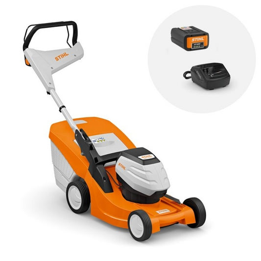 Rasaerba a batteria Originale STIHL RMA 443 C - Kit con batteria AP 200 e caricatore Al 101