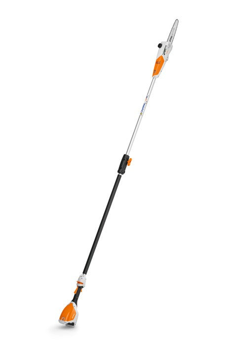 Potatore allungato a batteria Originale Stihl HTA 50 con 2 batterie AK 20 e caricatore