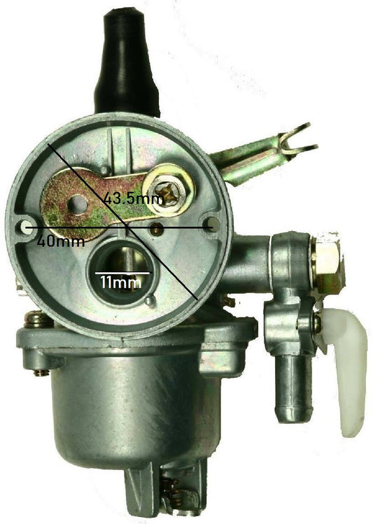 CARBURATORE COMPLETO PER DECESPUGLIATORE A SPALLA ECHO E TAS FINO A 30cc