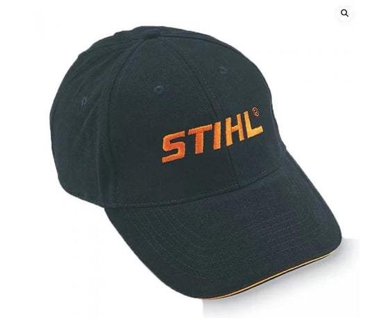 Berretto nero da baseball cappellino con logo rotondo Originale STIHL