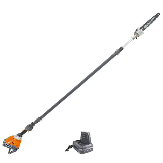 Potatore telescopico a batteria professionale Oleomac PPXi 530 con batteria Bi 540 e caricabatterie CRG 520